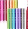 Fineliner Pens Colored, 24 Pack, Ergonomic Triangular Colorful Barrels, 0.4mm Fine Liner Pens